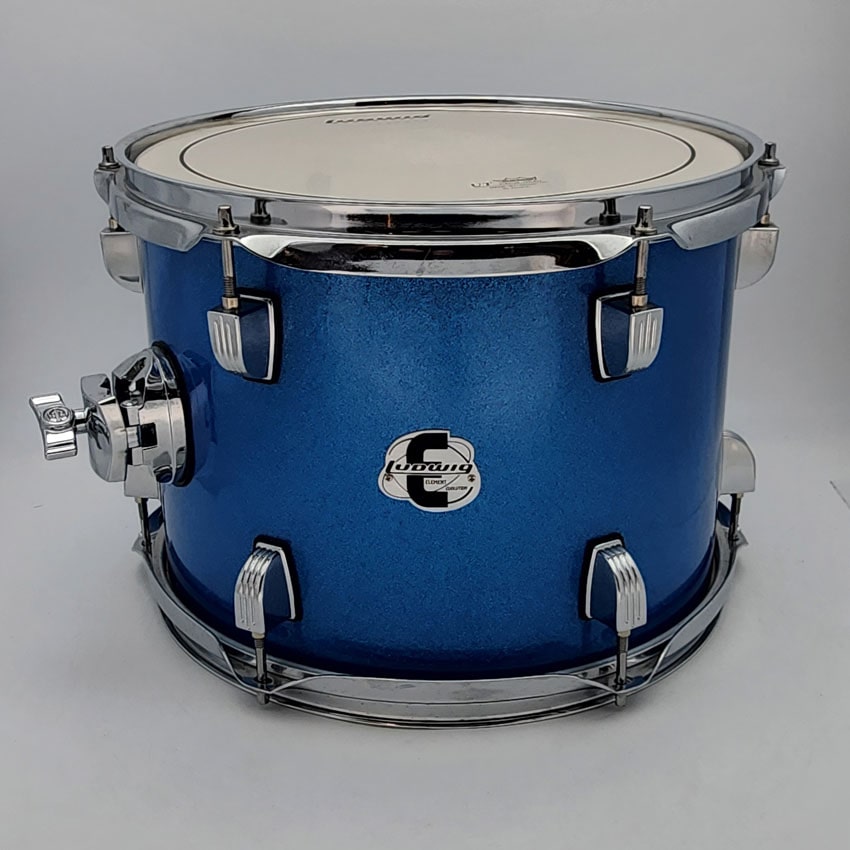 Used Ludwig Accent Tom 12x8 Blue Sparkle - Very Good - Drum Center Of Portsmouth