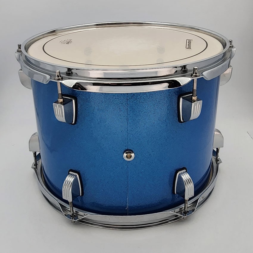 Used Ludwig Accent Tom 12x8 Blue Sparkle - Very Good - Drum Center Of Portsmouth