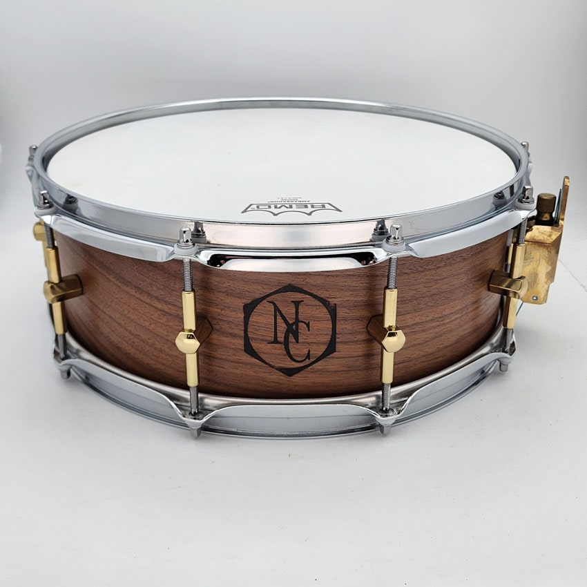 Used Noble & Cooley Solid Shell Classic Walnut Snare Drum 14x5 Natural - Good - Drum Center Of Portsmouth