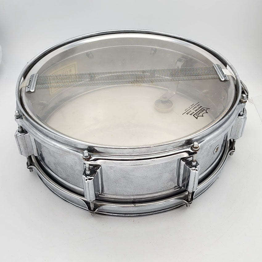 Used Rogers Powertone Steel Snare Drum 14x5 - Good - Drum Center Of Portsmouth