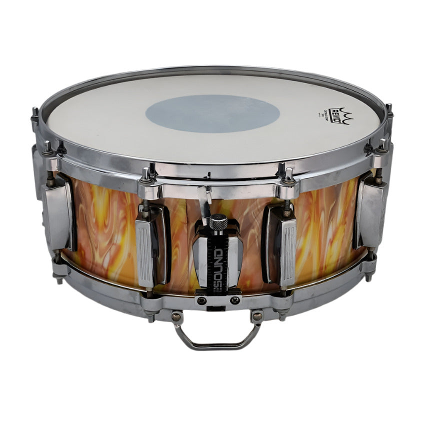 Used Drum Tech Snare Drum 14x5.5 Sherbet Swirl - Fair - Drum Center Of Portsmouth