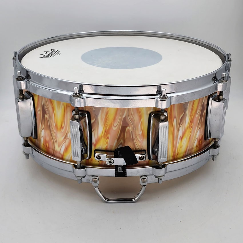 Used Drum Tech Snare Drum 14x5.5 Sherbet Swirl - Fair - Drum Center Of Portsmouth