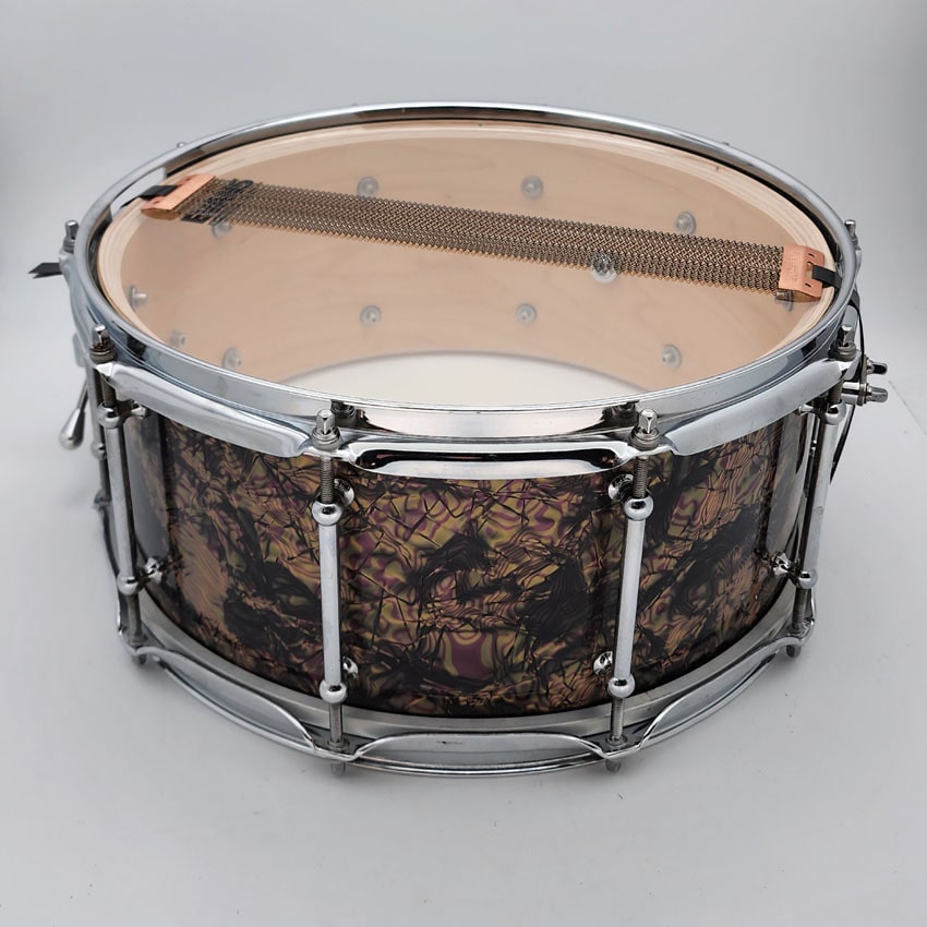 Used Ezekiel Drum Co Snare Drum 14x6.5 Pearloid - Good - Drum Center Of Portsmouth