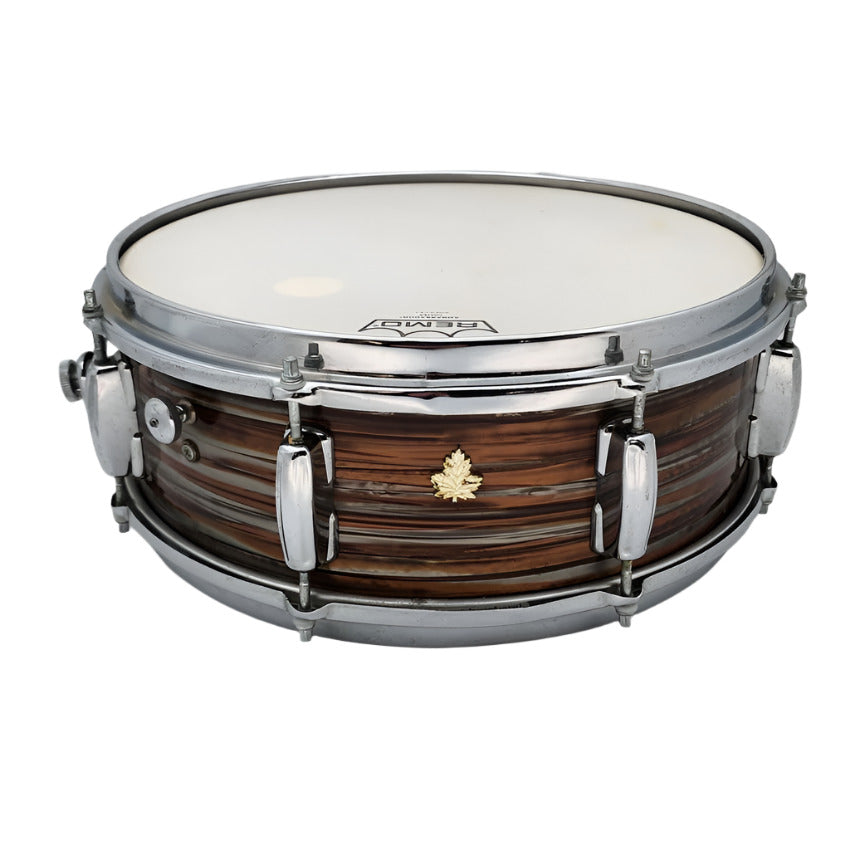 Used Misc MIJ Snare Drum 14x5.5 Root Beer Oyster - Fair - Drum Center Of Portsmouth