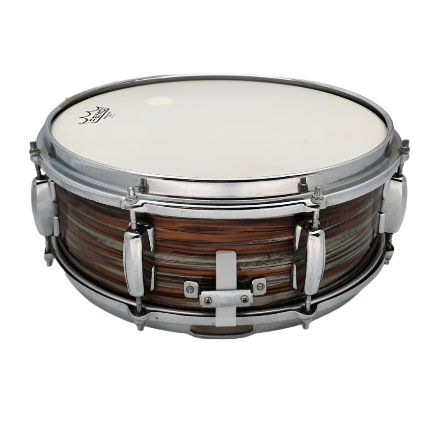 Used Misc MIJ Snare Drum 14x5.5 Root Beer Oyster - Fair - Drum Center Of Portsmouth