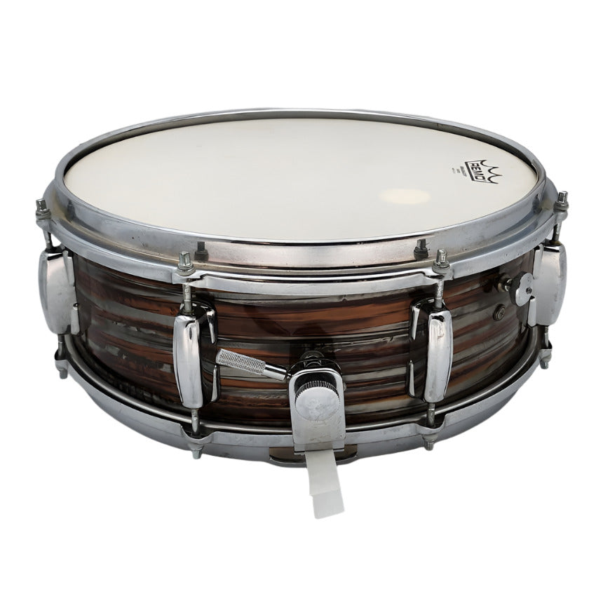 Used Misc MIJ Snare Drum 14x5.5 Root Beer Oyster - Fair - Drum Center Of Portsmouth