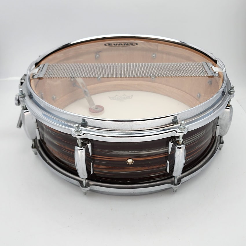 Used Misc MIJ Snare Drum 14x5.5 Root Beer Oyster - Fair - Drum Center Of Portsmouth