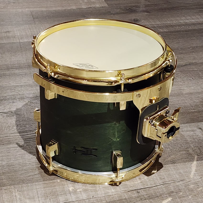 Used Tree House 4pc Compact Drum Set Satin Green - Very Good - Drum Center Of Portsmouth