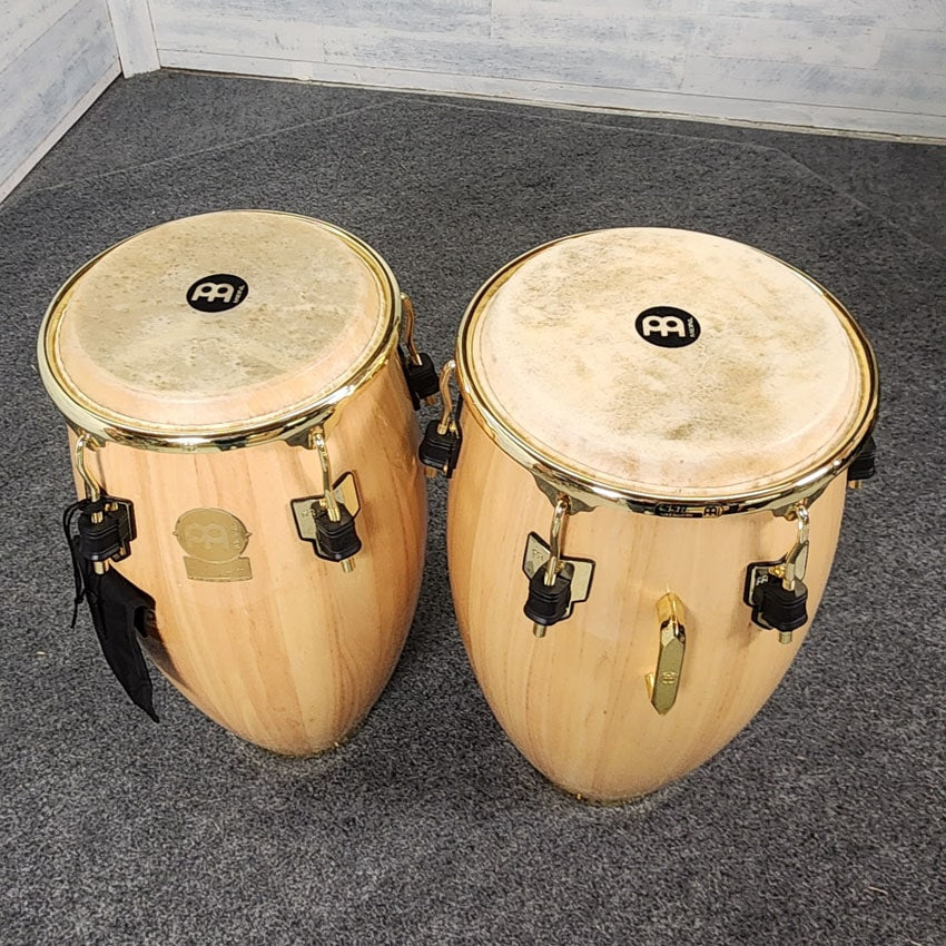 Used Meinl William "Kachiro" Thompson Signature Congas Gloss Natural - Very Good - Drum Center Of Portsmouth