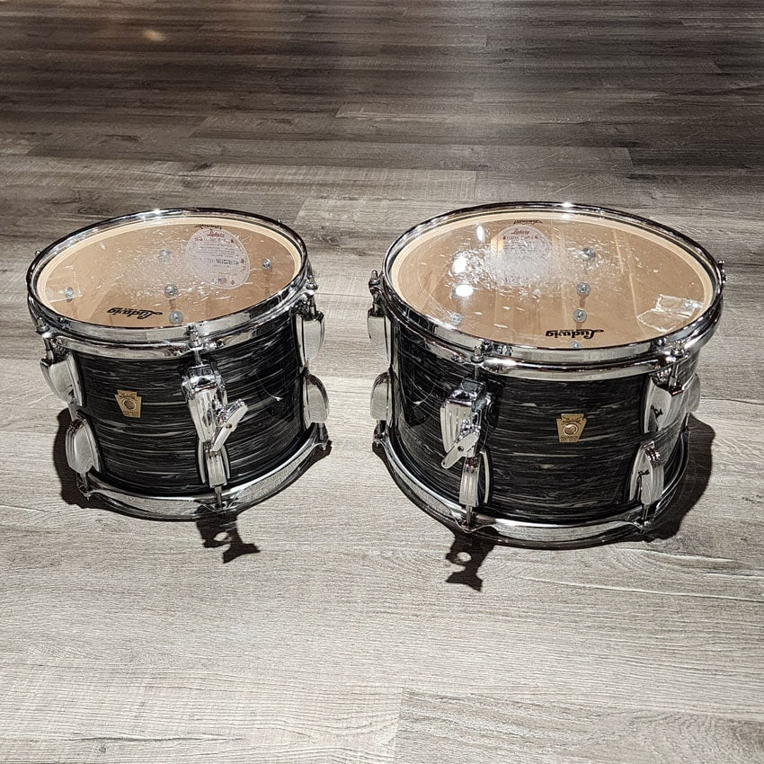 Used Ludwig Classic Maple 4pc Drum Set Vintage Black Oyster - Very Good - Drum Center Of Portsmouth