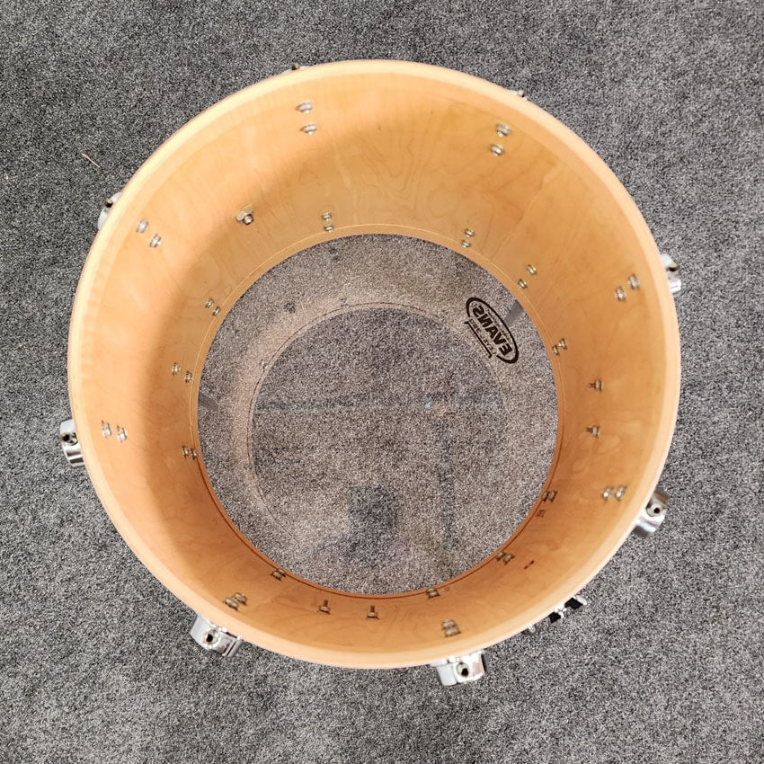 Used DW Collectors Maple Floor Tom 14x14 White Abalone - Fair - Drum Center Of Portsmouth