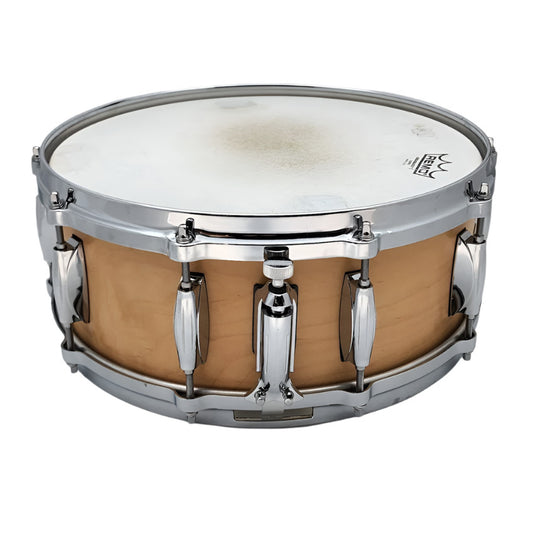 Used Gretsch USA Custom Snare Drum 14x5 Satin Natural - Very Good - Drum Center Of Portsmouth