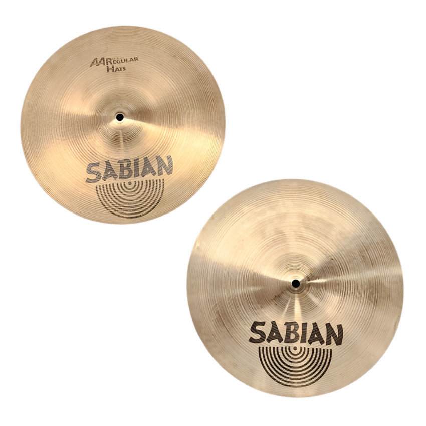 Used Sabian AA Regular Hi Hat Cymbals 14" 858/1488 grams - Good - Drum Center Of Portsmouth