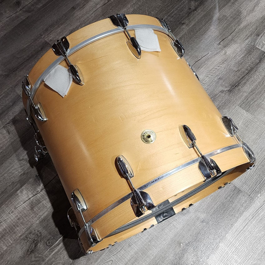 Used Gretsch USA Custom 5pc Drum Set Satin Natural - Very Good - Drum Center Of Portsmouth