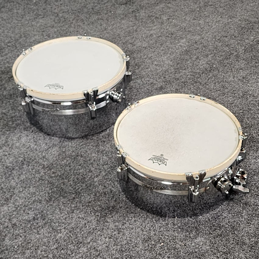 Used Vintage Rogers Timbales w/Wood Hoops - Very Good - Drum Center Of Portsmouth