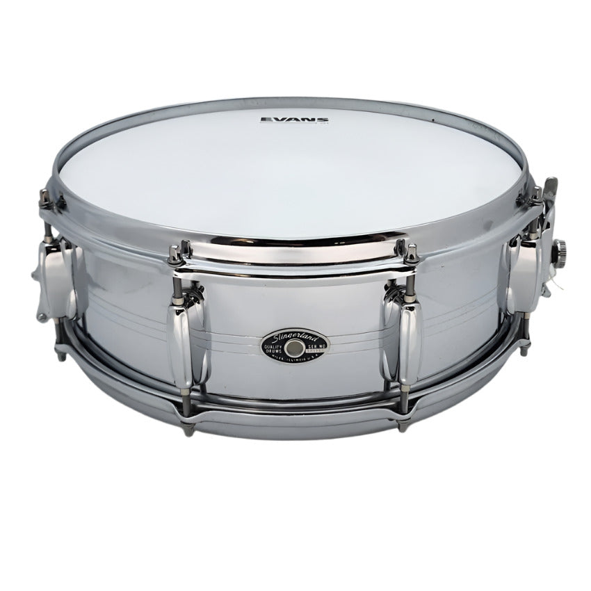 Used Slingerland Chrome Over Brass 14x5.5 - Good - Drum Center Of Portsmouth