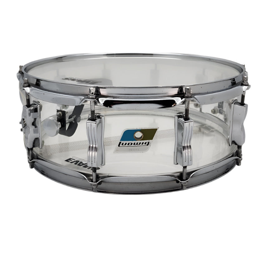 Used Ludwig Vistalite Snare Drum 14x5.5 Clear - Good - Drum Center Of Portsmouth