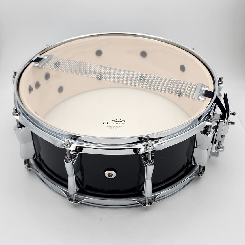 Used Yamaha Stage Custom Birch Snare Drum 14x5.5 Raven Black - Good - Drum Center Of Portsmouth