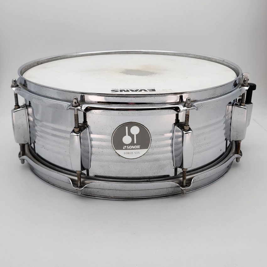 Used Sonor Steel Snare Drum 14x5.5 - Good - Drum Center Of Portsmouth