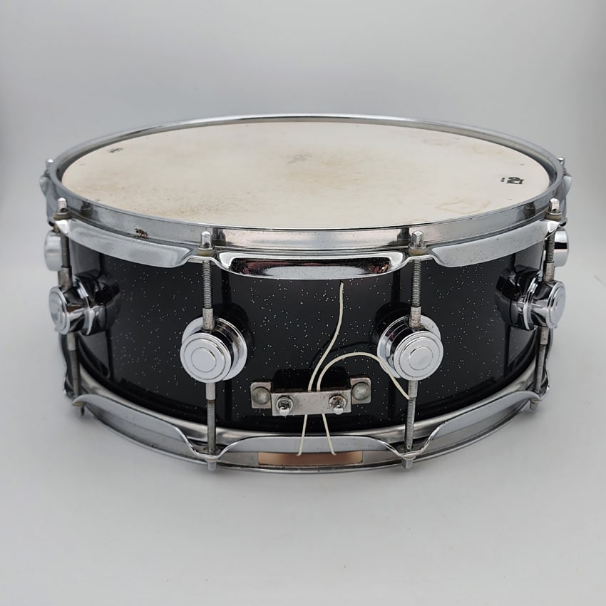 Used DW Collectors Snare Drum 14x5.5 Black Sparkle Lacquer - Good - Drum Center Of Portsmouth