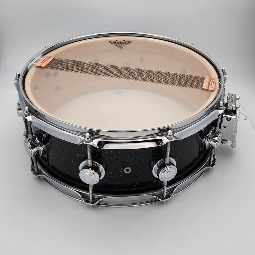 Used DW Collectors Snare Drum 14x5.5 Black Sparkle Lacquer - Good - Drum Center Of Portsmouth