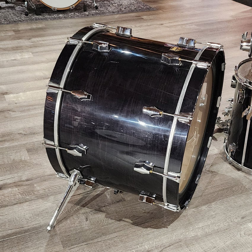 Used Fibes 5pc Austin Era Drum Set Black Onyx - Fair - Drum Center Of Portsmouth