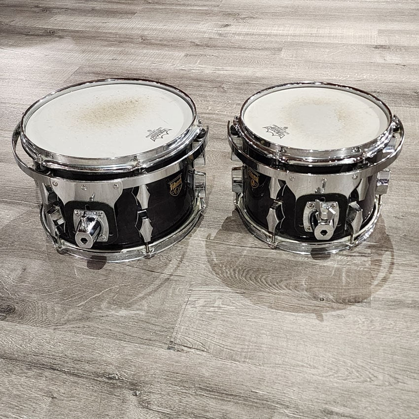Used Fibes 5pc Austin Era Drum Set Black Onyx - Fair - Drum Center Of Portsmouth