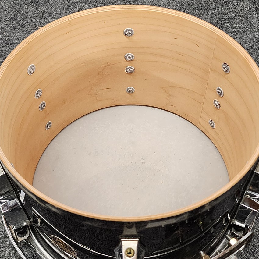 Used Fibes 5pc Austin Era Drum Set Black Onyx - Fair - Drum Center Of Portsmouth