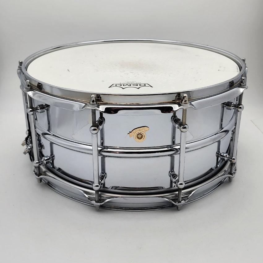 Used Joyful Noise Knight Hawk Snare Drum Chrome Plated 14x6.5 - Very Good - Drum Center Of Portsmouth