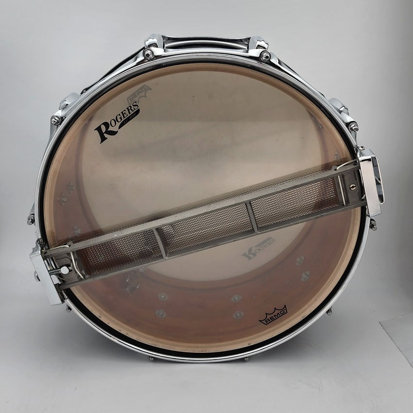 Used Rogers Dyna-Sonic Snare Drum 14x6.5 Black Marine Pearl - Very Good - Drum Center Of Portsmouth