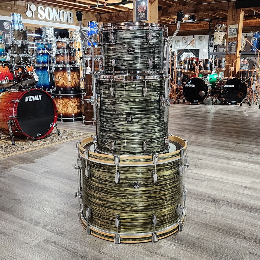 Used Gretsch Renown 3pc Drum Set Silver Oyster Pearl - Good - Drum Center Of Portsmouth