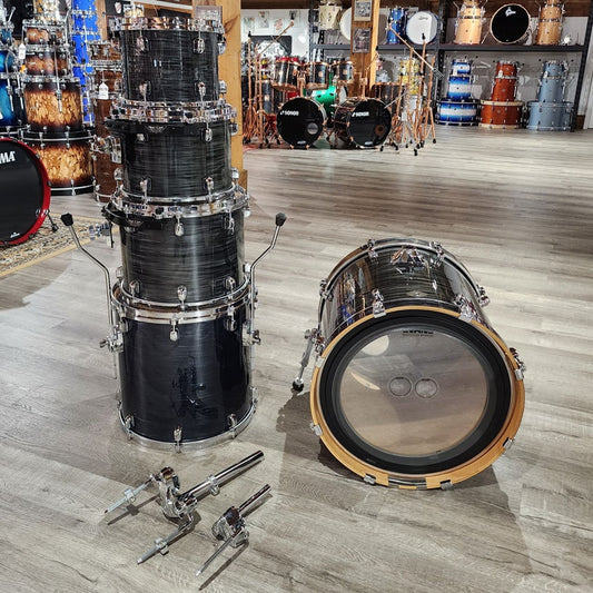Used Tama Starclassic Performer 5pc Drum Set MIJ Charcoal Silk - Good - Drum Center Of Portsmouth