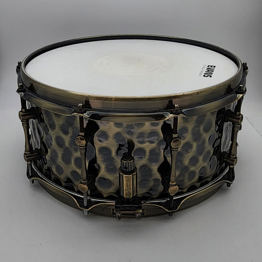 Used Mapex Sledgehammer Brass Snare Drum 14x6.5 - Very Good - Drum Center Of Portsmouth