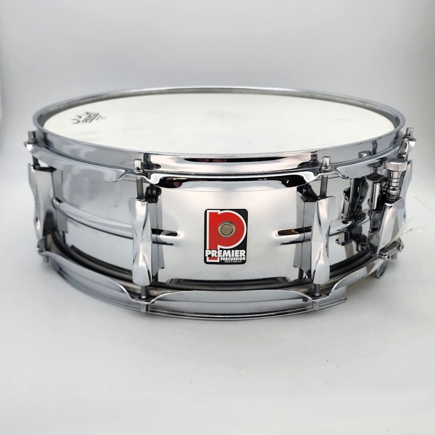 Used Premier Steel Snare Drum 14x5.5 - Very Good - Drum Center Of Portsmouth