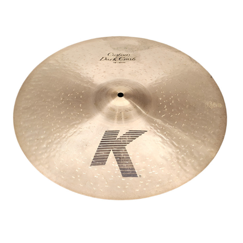 Used Zildjian K Custom Dark Crash Cymbal 18" - Good - Drum Center Of Portsmouth