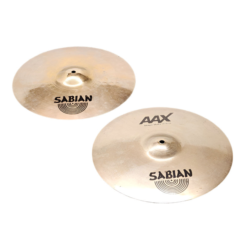 Used Sabian AAX Stage Hi Hat Cymbals 14" - Very Good - Drum Center Of Portsmouth