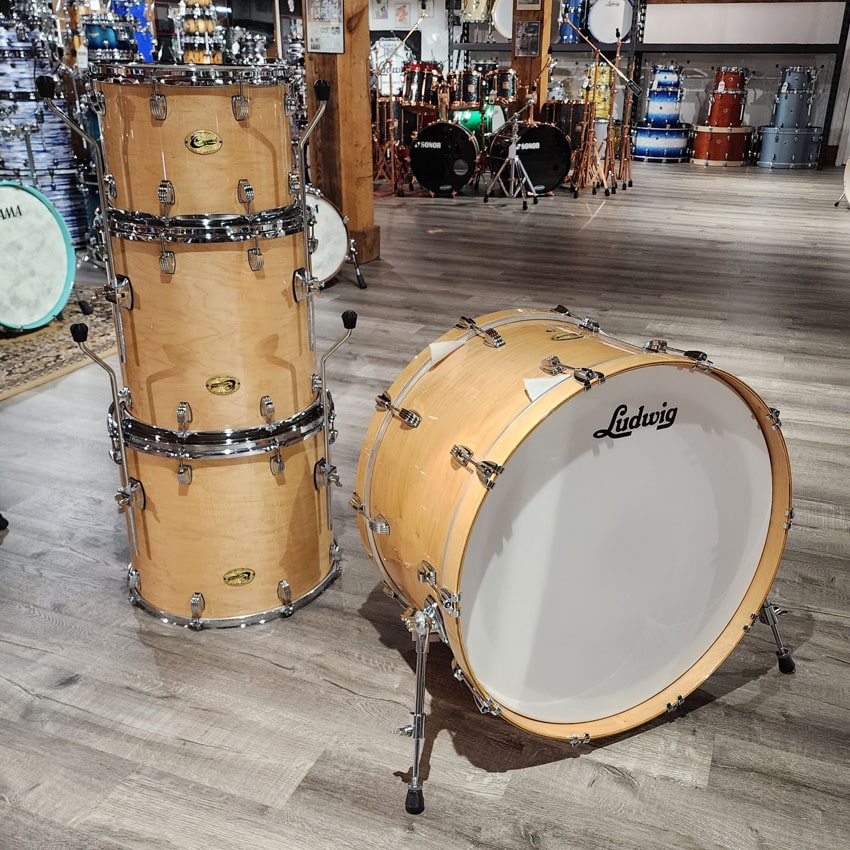 Used Ludwig Centennial 4pc Natural Gloss Drum Set - Good - Drum Center Of Portsmouth