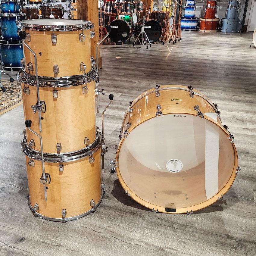 Used Ludwig Centennial 4pc Natural Gloss Drum Set - Good - Drum Center Of Portsmouth