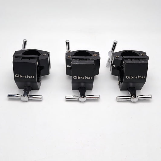 Used Gibraltar SC-GRSRA Road Series Right Angle Clamps (Set of 3) - Fair - Drum Center Of Portsmouth
