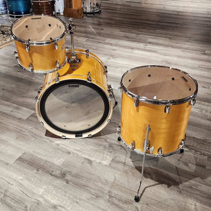 Used Yamaha Stage Custom Birch 3pc Drum Set Natural Wood - Very Good - Drum Center Of Portsmouth