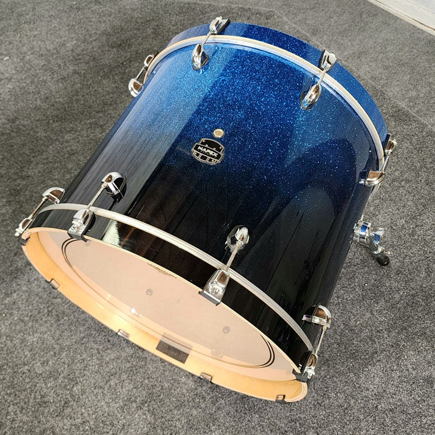 Used Mapex Armory 6pc Drum Set Blue to Black Sparkle - Good - Drum Center Of Portsmouth
