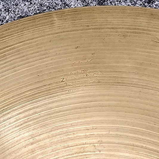 Used Vintage Zildjian Trans Stamp Hi Hat Cymbals 14" 561/790 grams - Very Good - Drum Center Of Portsmouth