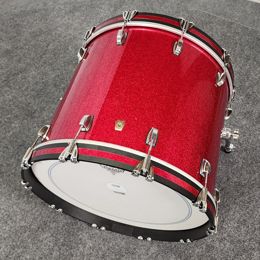 Used Ludwig Classic Maple 5pc Drum Set Red Sparkle - Good - Drum Center Of Portsmouth