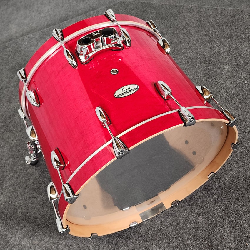 Used Pearl Professional Series 4pc Drum Set Sequoia Red - Very Good - Drum Center Of Portsmouth