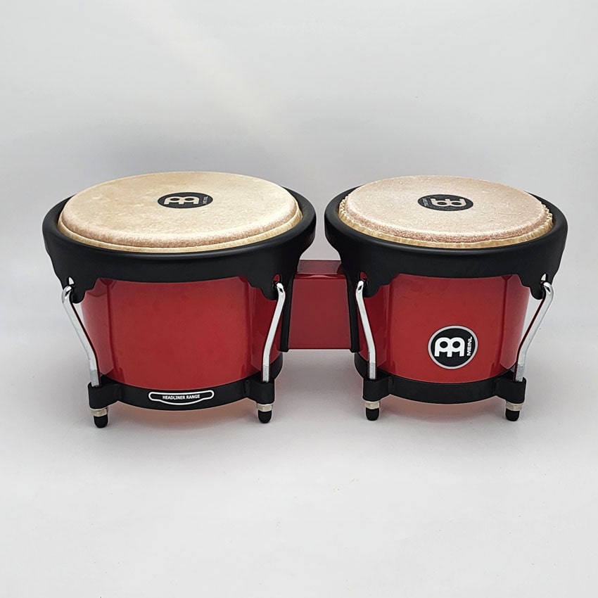 Used Meinl Journey Series Bongos Red - Excellent - Drum Center Of Portsmouth