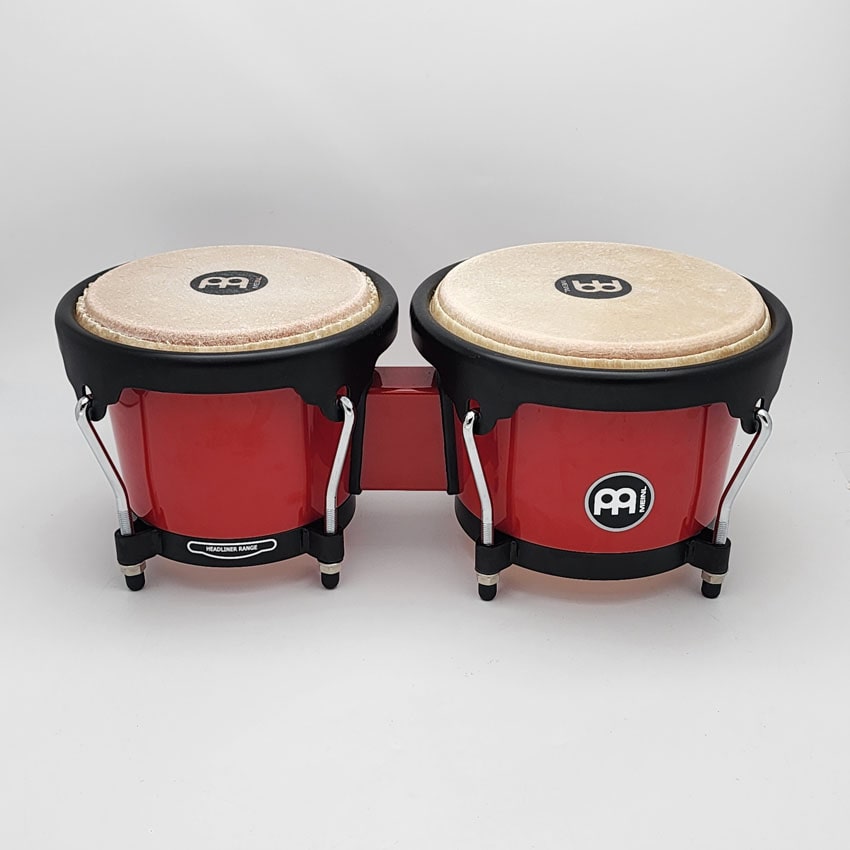 Used Meinl Journey Series Bongos Red - Excellent - Drum Center Of Portsmouth