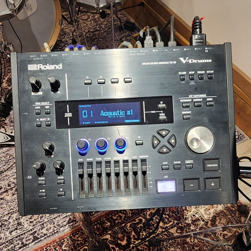 Used Roland TD50 6pc Electronic Drum Set - Good - Drum Center Of Portsmouth