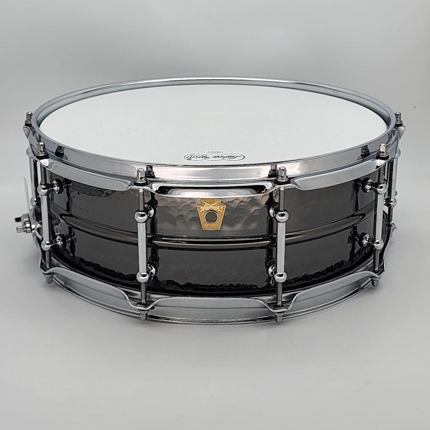 Used Ludwig Black Beauty Snare Drum 14x5 Hammered w/Tube Lugs - Very Good - Drum Center Of Portsmouth