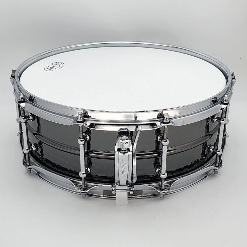 Used Ludwig Black Beauty Snare Drum 14x5 Hammered w/Tube Lugs - Very Good - Drum Center Of Portsmouth