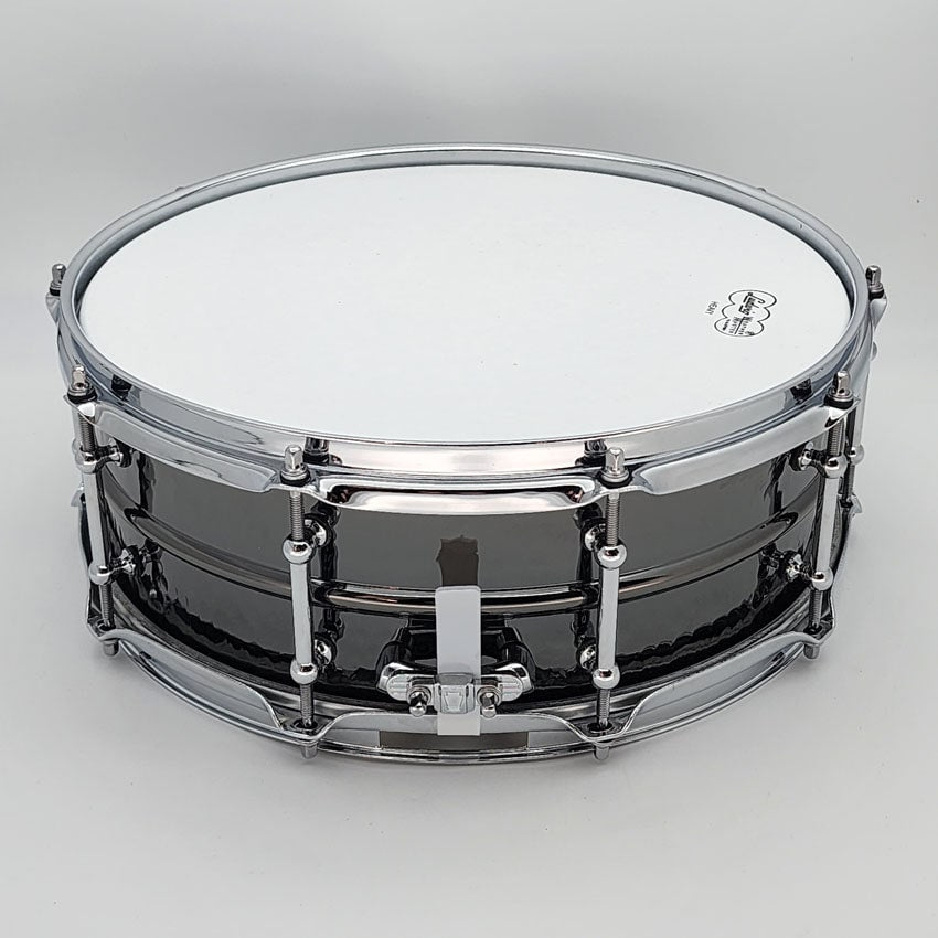 Used Ludwig Black Beauty Snare Drum 14x5 Hammered w/Tube Lugs - Very Good - Drum Center Of Portsmouth